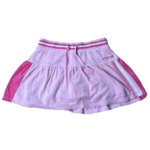 2000's Limited Too Cheerleader Pink Short Skirt Size 12 Cotton Striped